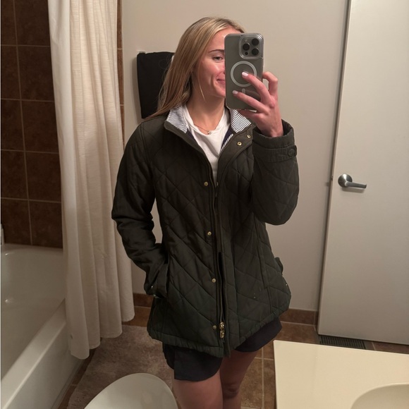 Vineyard Vines Olive Barbour Jacket - Picture 6 of 7